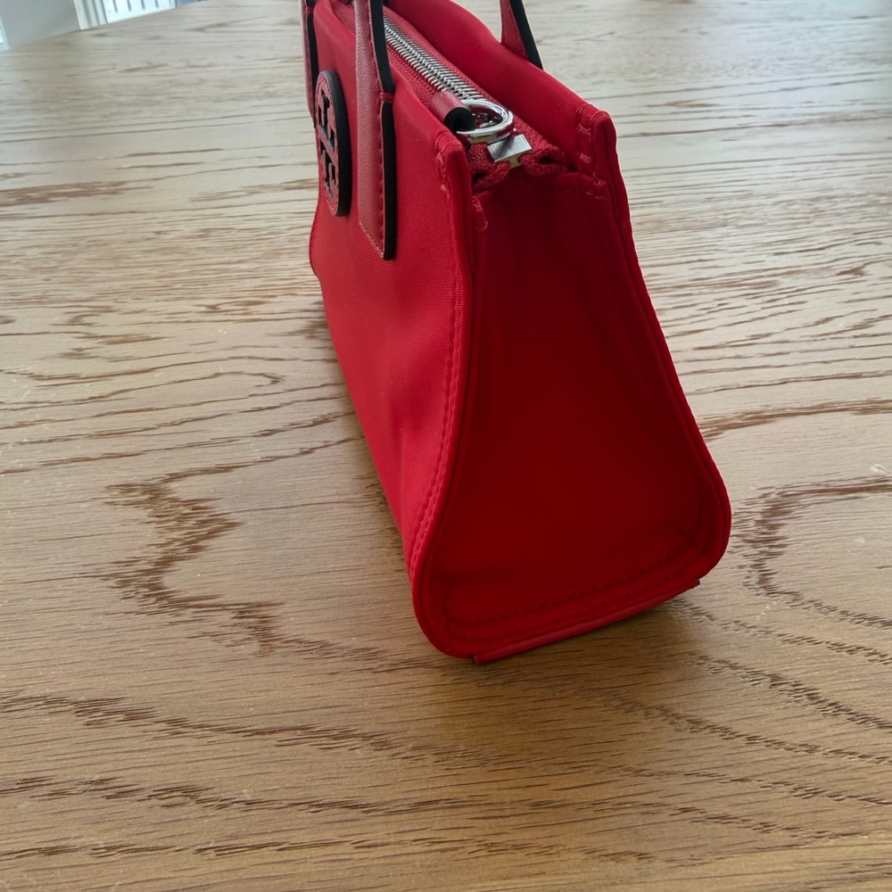 Tory Burch Ella Nylon Mini Tote - Brilliant Red - Picture 4 of 6